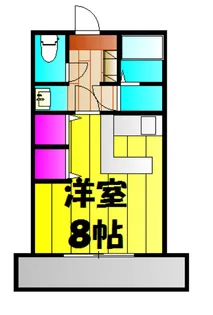 K・Yコーポ【206号室】の間取り