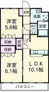 プラザ・シフォレⅠ【203号室】の間取り
