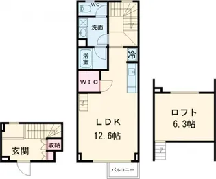 TAS経堂レジデンス【2階】の間取り