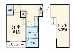 GRANDFORME堀田【105号室】の間取り