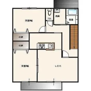 K・Village E棟【2階】の間取り