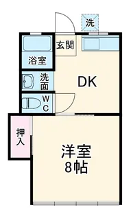 ハイツ松永【1階】の間取り