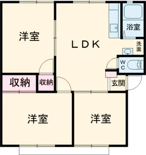 ハーモニーハイツ Ⅱ【202号室】の間取り