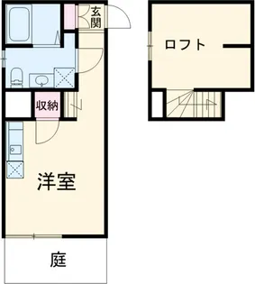 LE COCON白水町【1階】の間取り