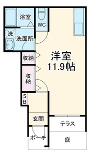 グランドゥール・メイ【1階】の間取り