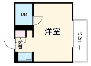 プレスイン山王【2A号室】の間取り