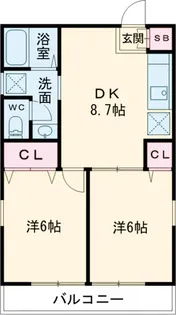 メゾン町田Ⅱ【1階】の間取り