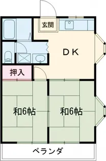 コスモプラザ【102号室】の間取り
