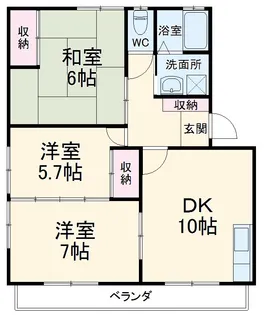 カーサコンフォートⅠ【302号室】の間取り