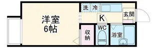 コーポ栄【101号室】の間取り