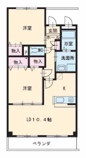 リヴィエール【205号室】の間取り