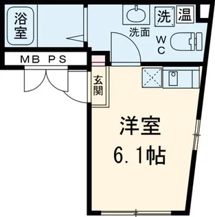 FUSION上板橋【401号室】の間取り