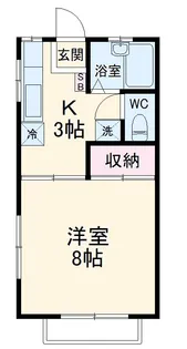 今井ハイツE棟【1階】の間取り