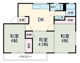 ハイム川口【2階】の間取り