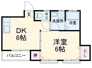 K・R・MIYOJI【202号室】の間取り