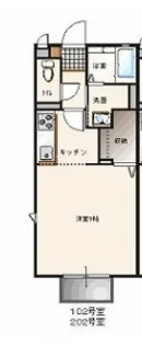 フレシール城南 A棟【1階】の間取り