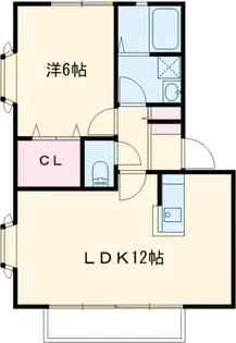 ジャルダンA【1階】の間取り