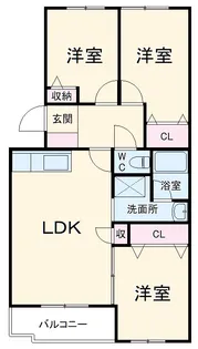 ドメーヌ・マロニエ【3階】の間取り