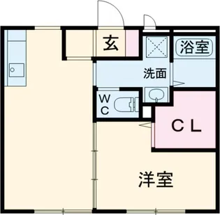 ベルハイツB【2階】の間取り