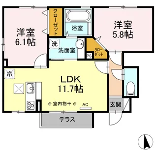 OLIVE ARBRE 30【1階】の間取り