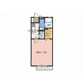 パークハイツ B【2階】の間取り