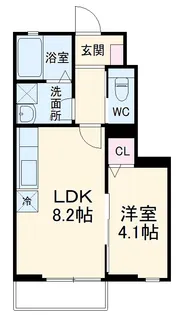 Teto−LatteⅠ【1階】の間取り