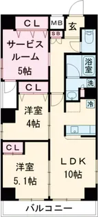 コルザKⅡ【7階】の間取り