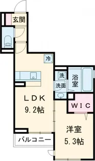 フォトアファール【2階】の間取り