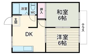 ロイヤルハイツ磯子【103号室】の間取り