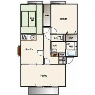 サンシャトレ A【2階】の間取り