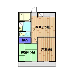 シャンロック・ハイブリッチⅡ【2階】の間取り