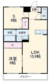 クレアモントさがみ野【3階】の間取り