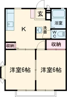 アメニティハイツ B棟【201号室】の間取り