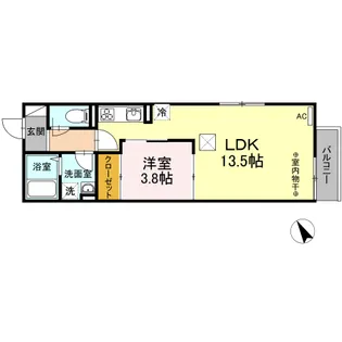 シャルム【1階】の間取り