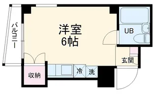 フラワーマンション【401号室】の間取り
