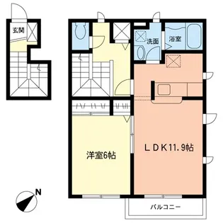 グレイスヴィラⅠ【2階】の間取り