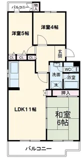 コーポレート海老名国分第二【3階】の間取り
