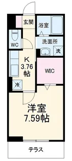 イスラ・グランデ【1階】の間取り