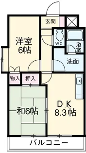 日宝レスカール幸町【9階】の間取り