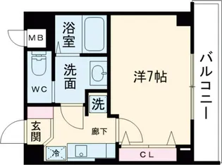 テオリア府中【1階】の間取り