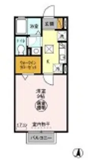 クヒオ B【1階】の間取り