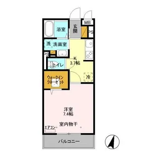 NTCながれやま【1階】の間取り