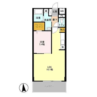 Park Side Residence【3階】の間取り