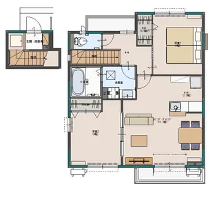 ボナール B棟【2階】の間取り