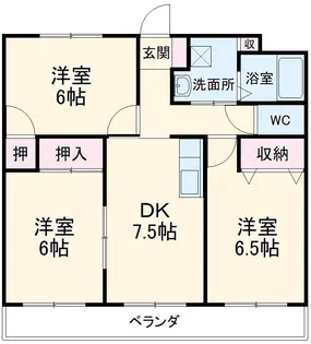 メゾンアルウェットⅠ【1階】の間取り