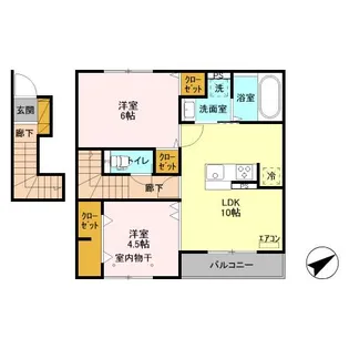 クスメット【2階】の間取り