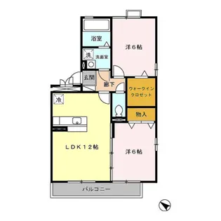 ラ・シャンブル B【3階】の間取り