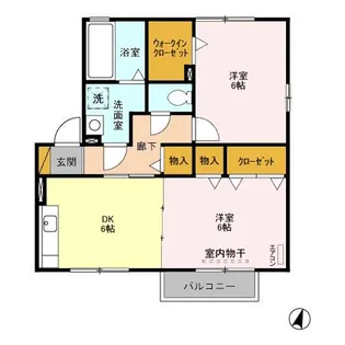 ブルーノート B【2階】の間取り