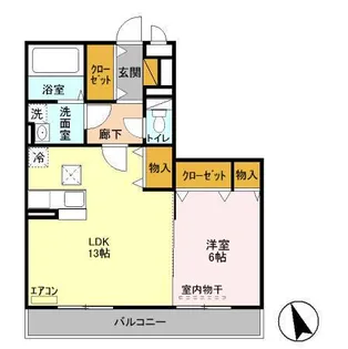 スマイル サンライズ A【1階】の間取り
