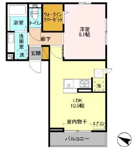 フォレストヴィラ【2階】の間取り